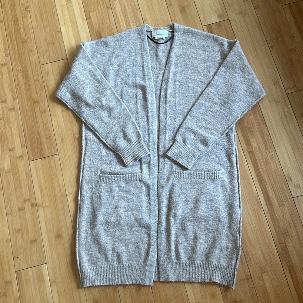 Anthropologie Neutral Open-Front Cardigan